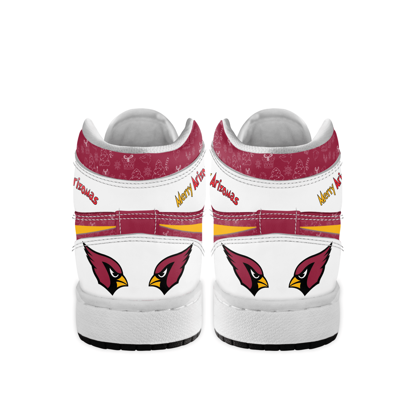 Ideafootwear Arizona Cardinals  x The Grinch x Christmas AJ1 High Sneakers Shoes For Men And Women