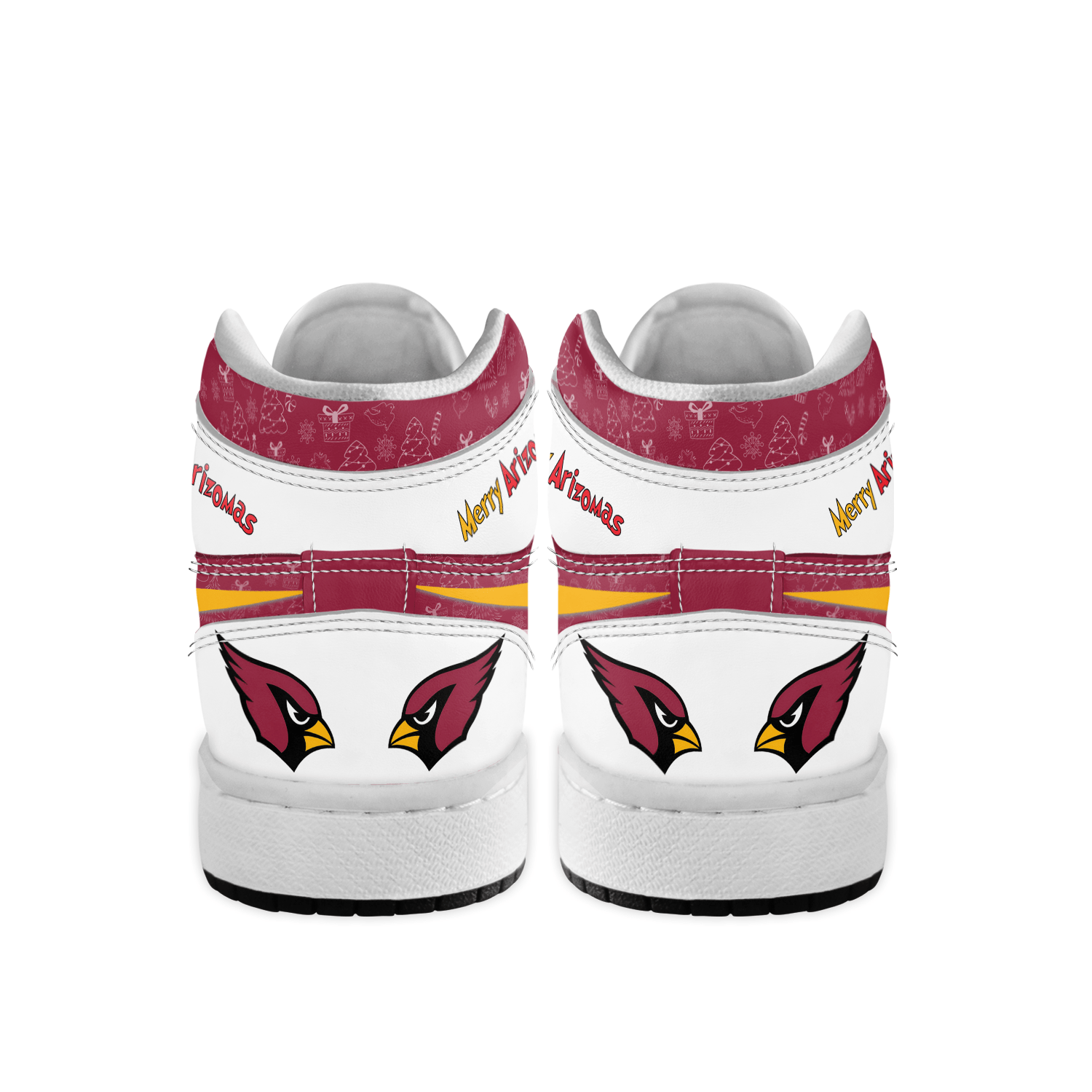 Ideafootwear Arizona Cardinals  x The Grinch x Christmas AJ1 High Sneakers Shoes For Men And Women