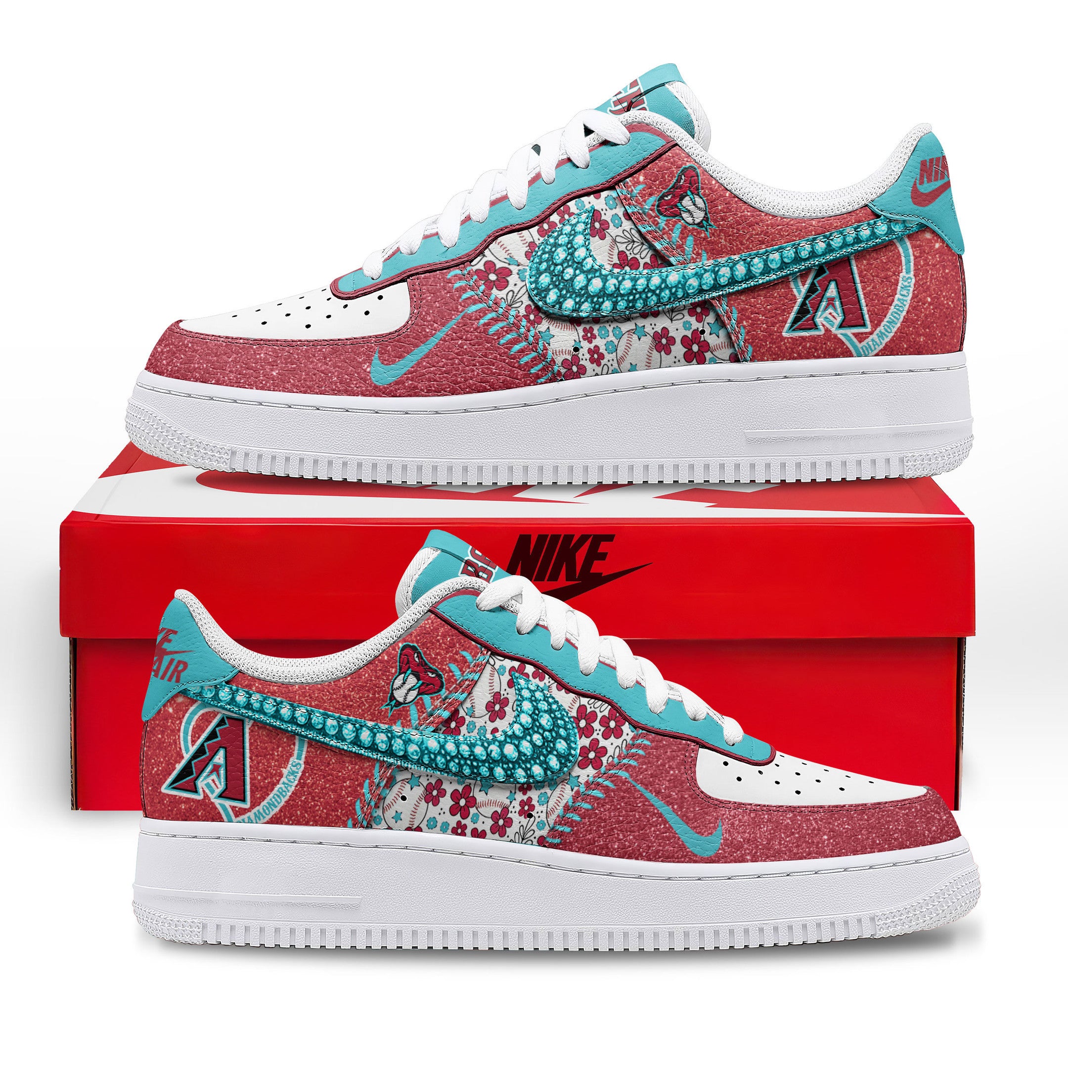Ideafootwear Arizona Diamondbacks Air Low-Top Sneakers Shoes For Men And Women 1