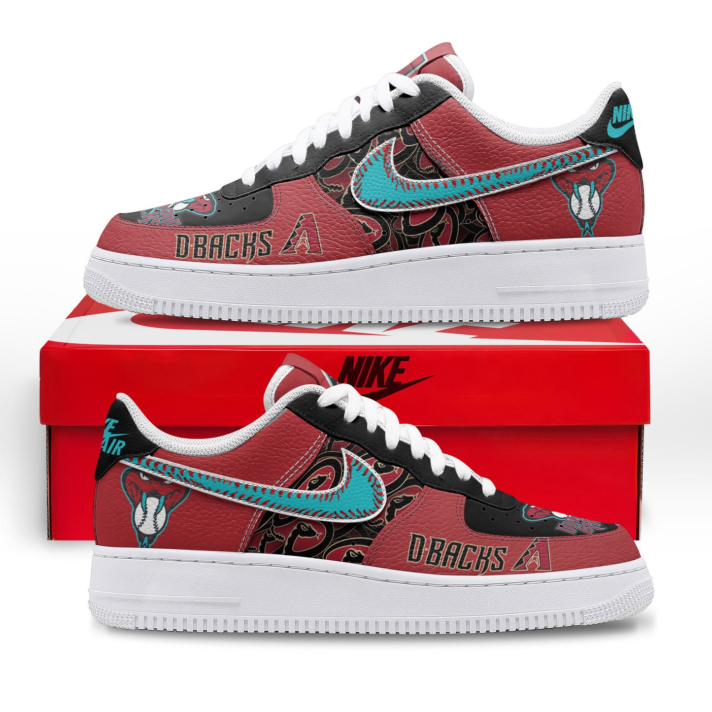 Ideafootwear Arizona Diamondbacks Air Low-Top Sneakers Shoes For Men And Women 4