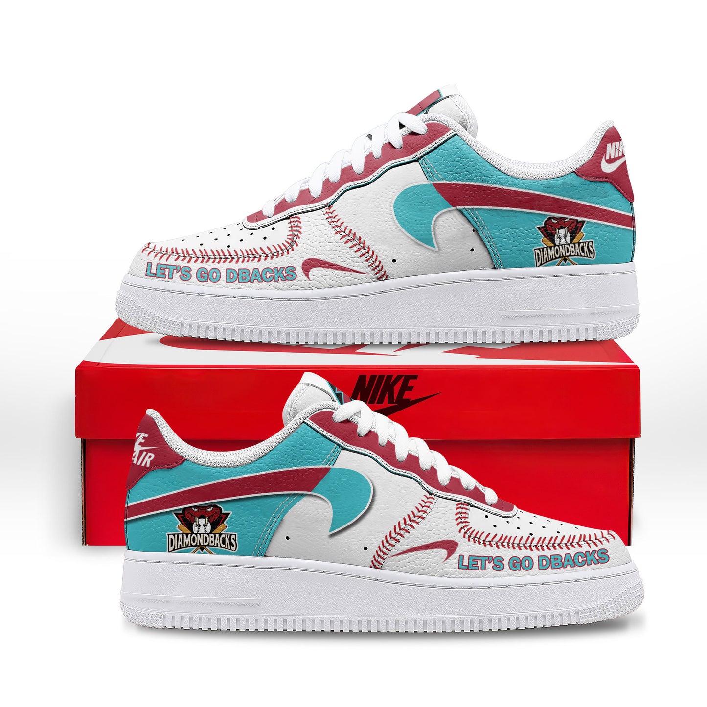 Ideafootwear Arizona Diamondbacks Air Low-Top Sneakers Shoes For Men And Women 2
