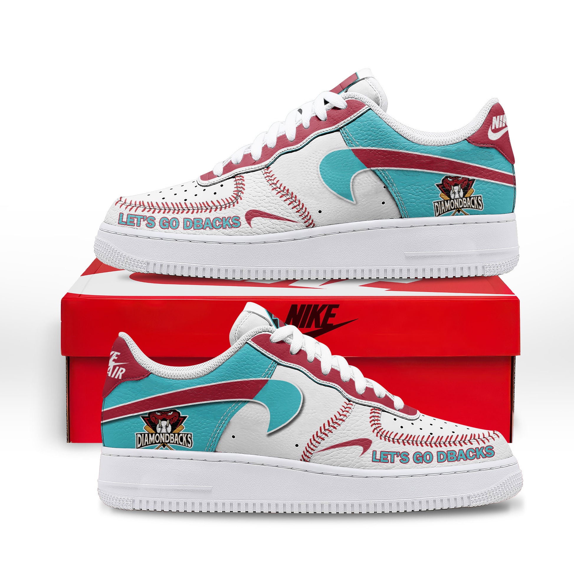 Ideafootwear Arizona Diamondbacks Air Low-Top Sneakers Shoes For Men And Women 2