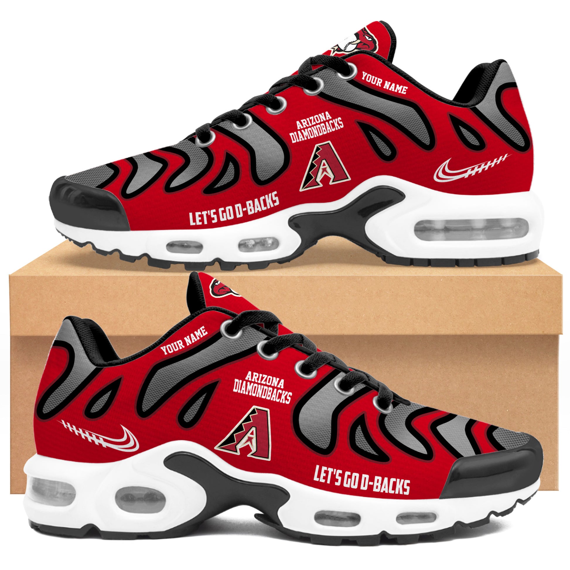 Ideafootwear Arizona Diamondbacks TN Shoes Sneakers For Men And Women