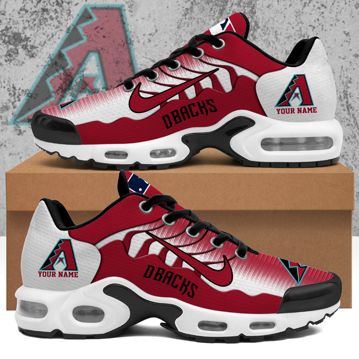 Ideafootwear Arizona Diamondbacks TN Shoes Sneakers For Men And Women