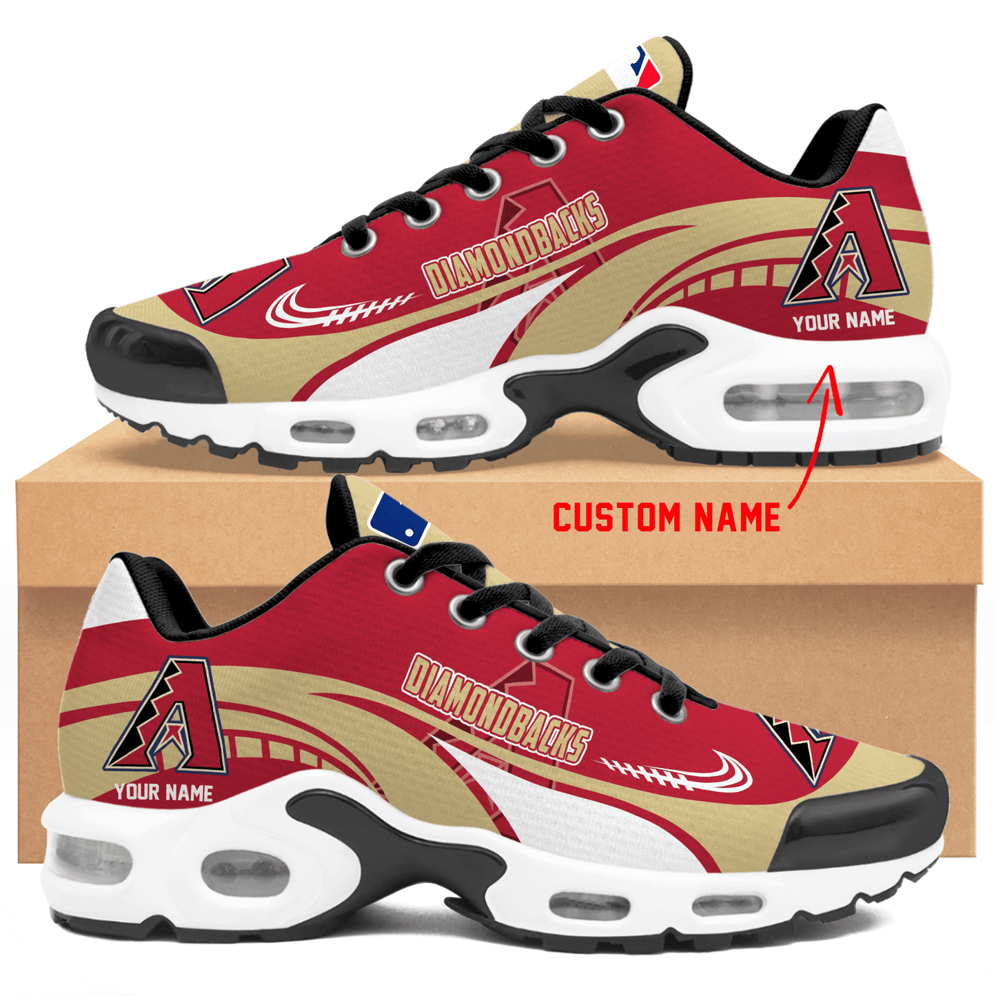 Ideafootwear Arizona Diamondbacks TN Shoes Sneakers For Men And Women