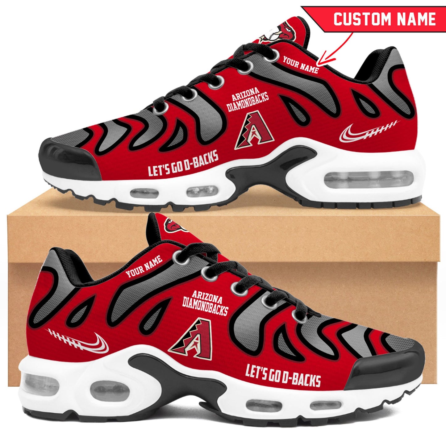 Ideafootwear Arizona Diamondbacks TN Shoes Sneakers For Men And Women