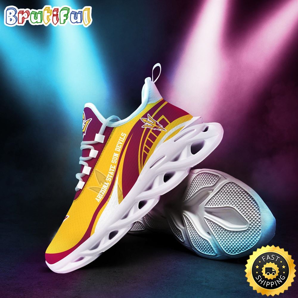 Ideafootwear Arizona State Sun Devils Max Soul Shoes Sneakers For Men And Women