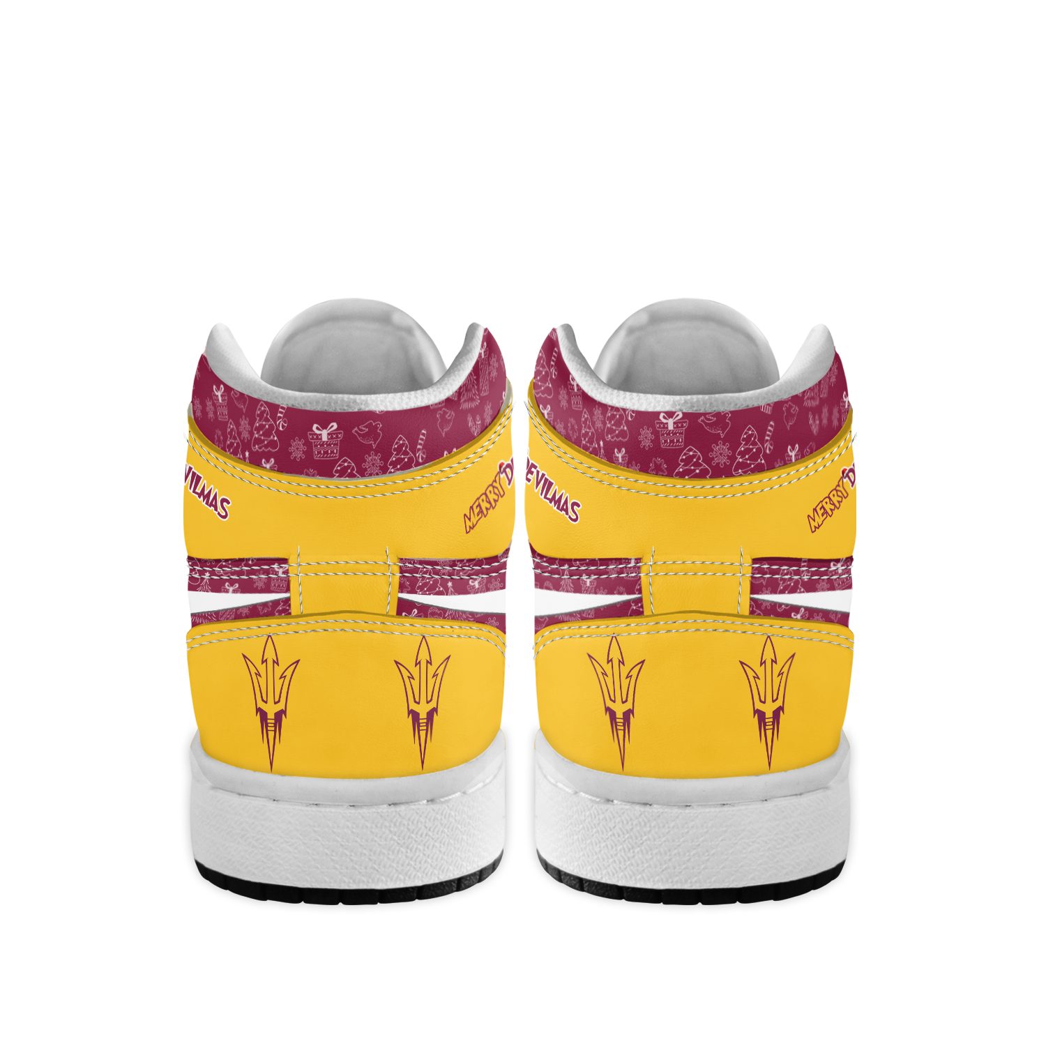Ideafootwear Arizona State Sun Devils x The Grinch x Christmas AJ1 High Sneakers Shoes For Men And Women