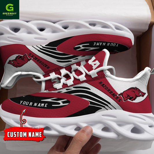 Ideafootwear Arkansas Razorbacks Max Soul Shoes Sneakers For Men And Women