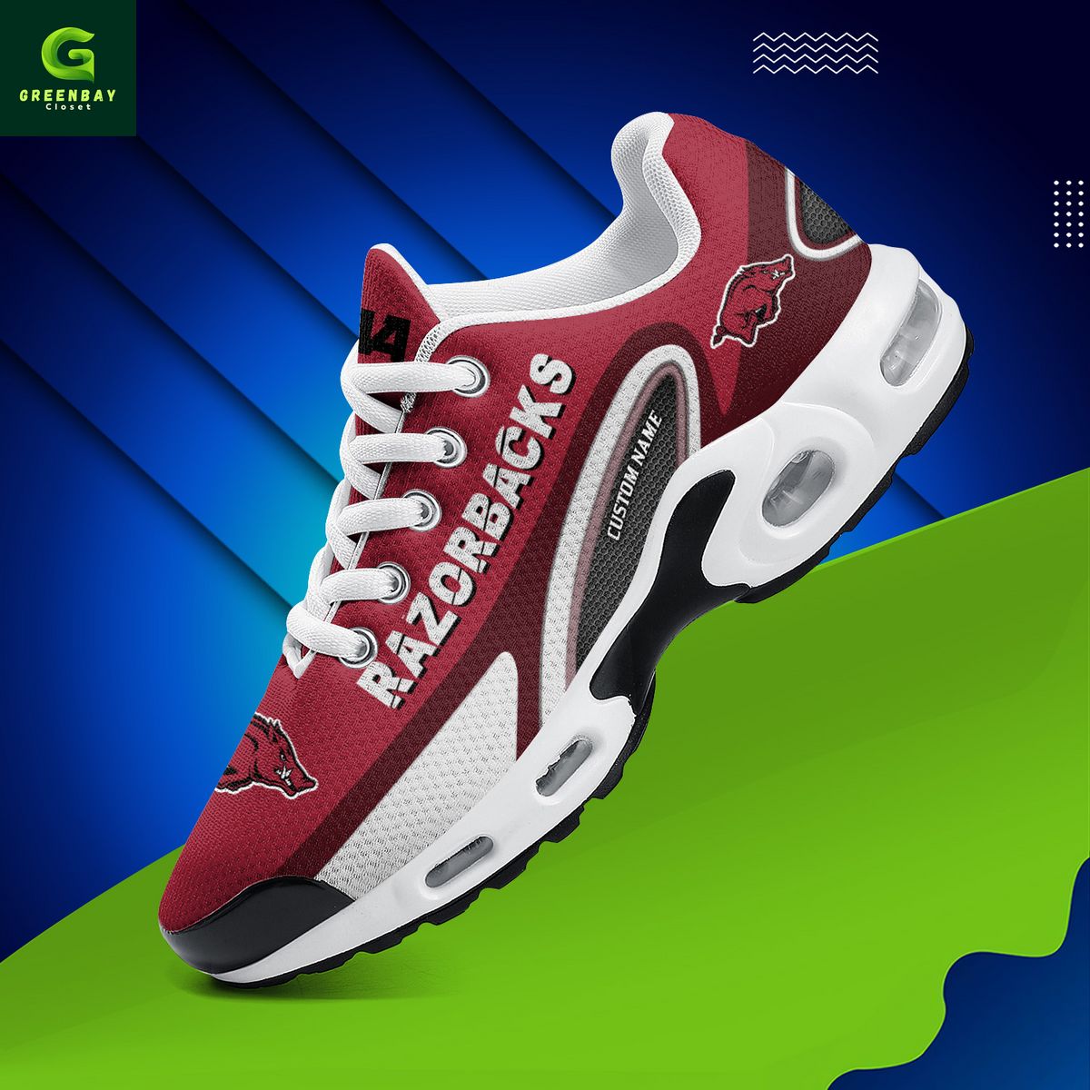 Ideafootwear Arkansas Razorbacks TN Shoes Sneakers For Men And Women