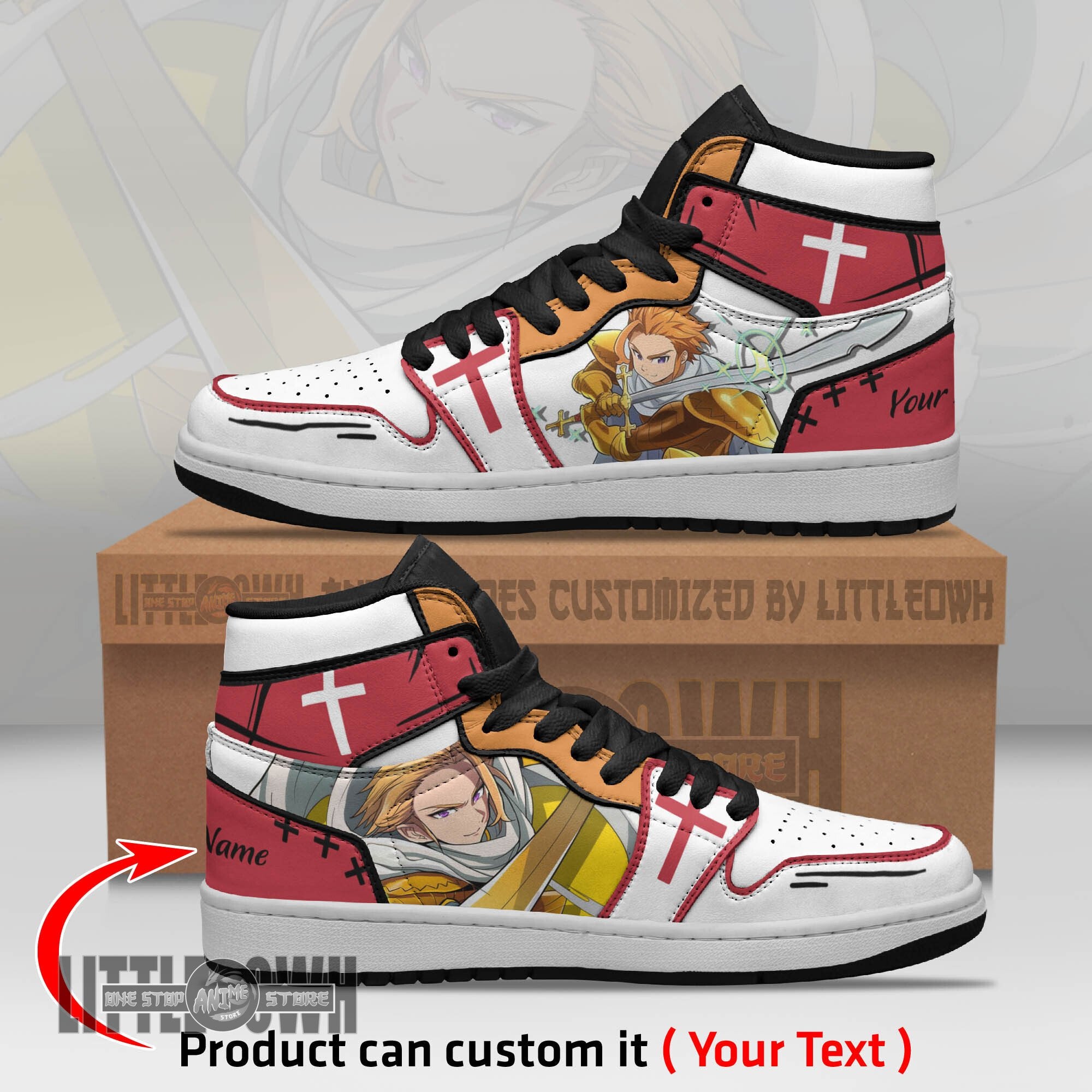 Ideafootwear Arthur Pendragon AJ1 High Sneakers Shoes For Men And Women