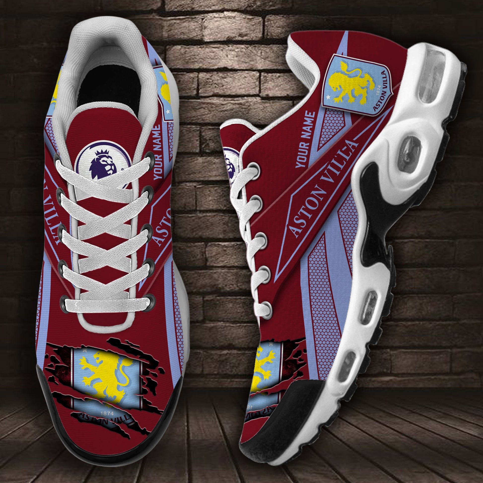Ideafootwear Aston Villa F.C TN Shoes Sneakers For Men And Women