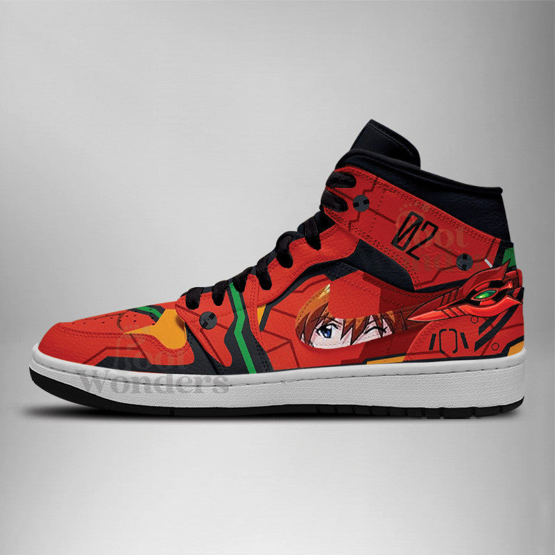 Ideafootwear Asuka Langley AJ1 High Sneakers Shoes For Men And Women