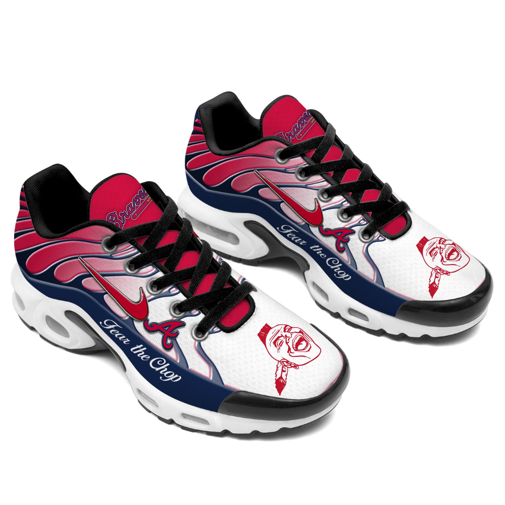 Ideafootwear Atlanta Braves TN Shoes Sneakers For Men And Women