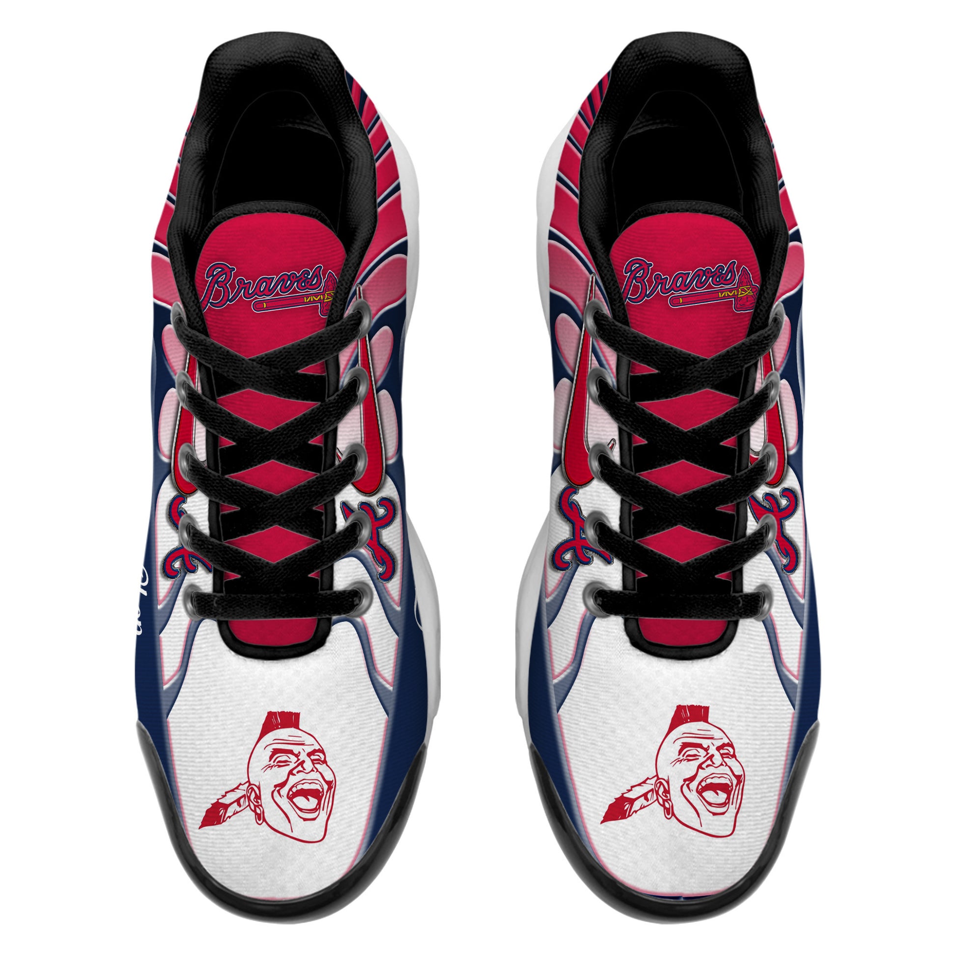 Ideafootwear Atlanta Braves TN Shoes Sneakers For Men And Women