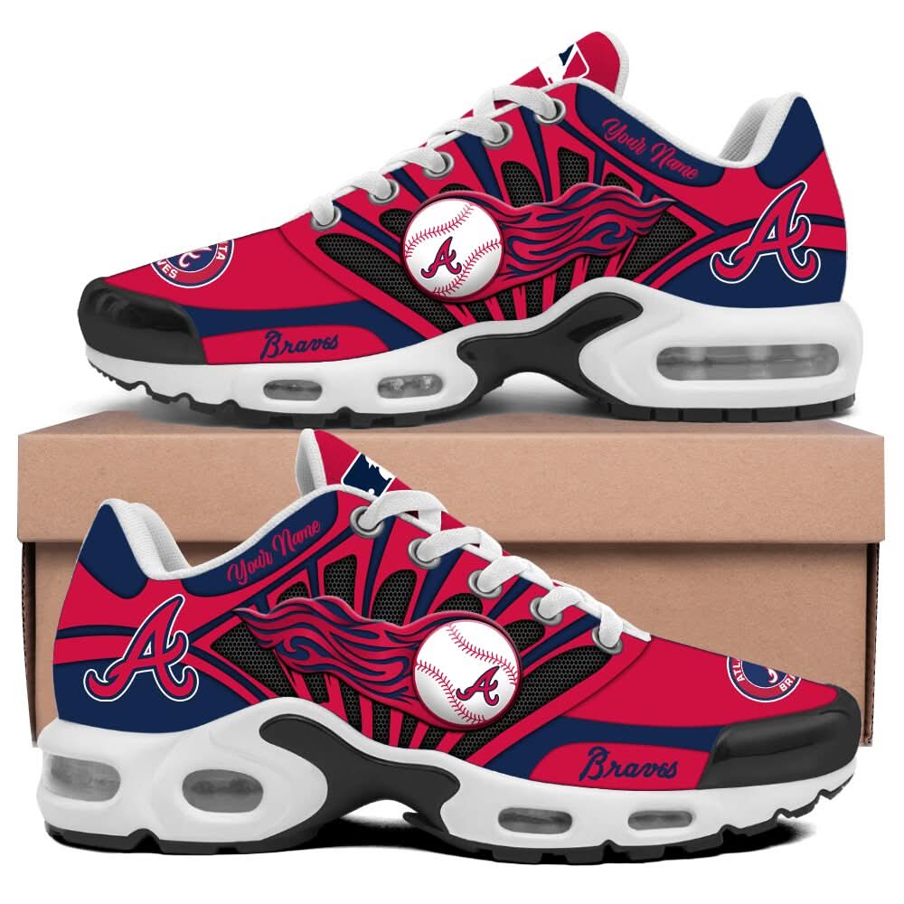 Ideafootwear Atlanta Braves TN Shoes Sneakers For Men And Women