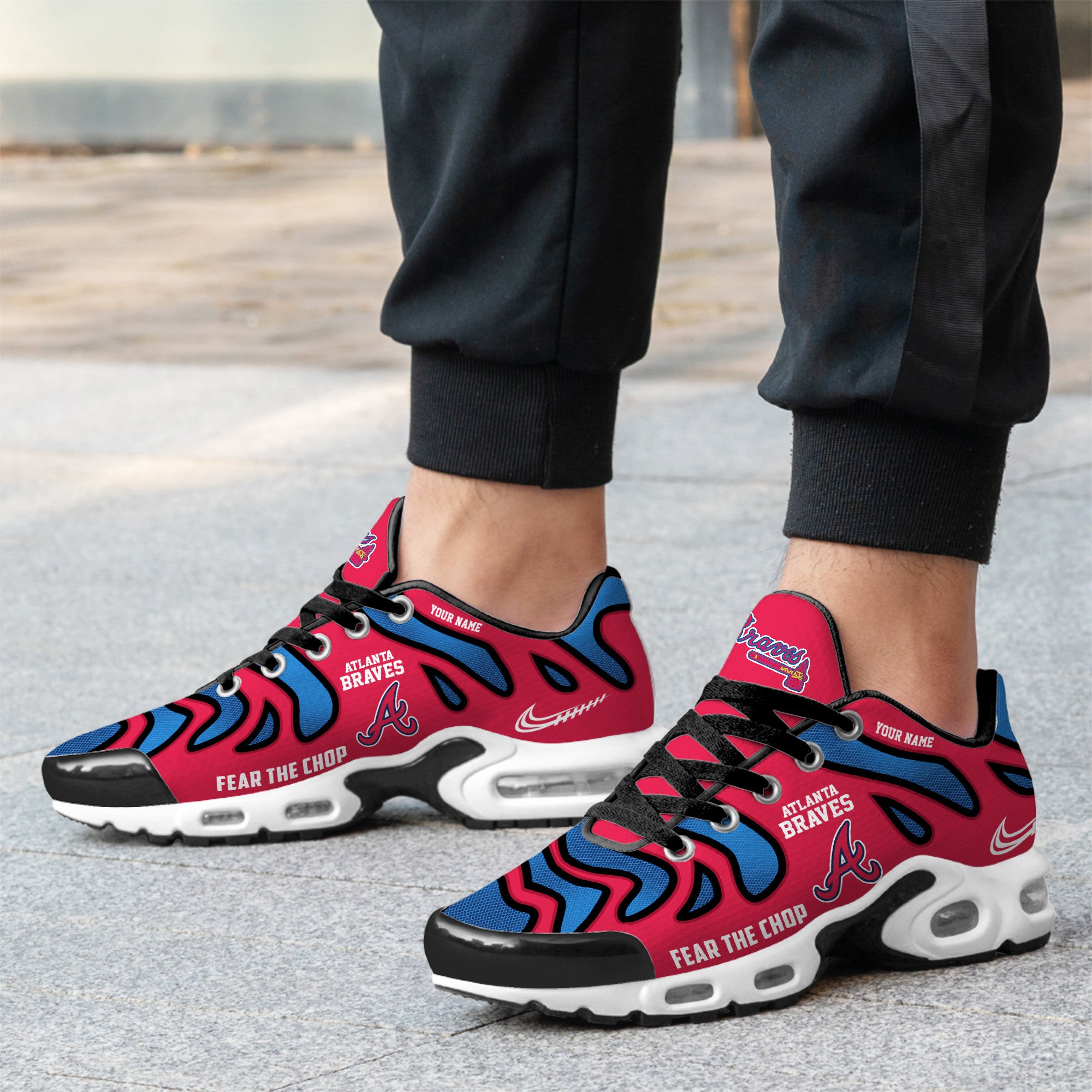 Ideafootwear Atlanta Braves TN Shoes Sneakers For Men And Women