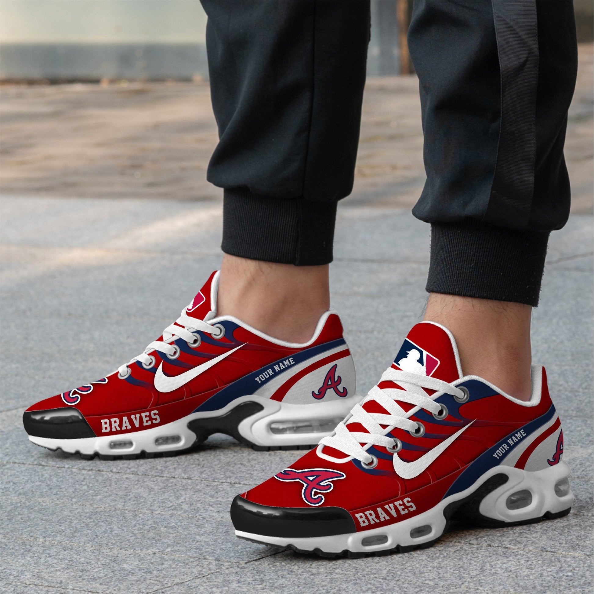 Ideafootwear Atlanta Braves TN Shoes Sneakers For Men And Women