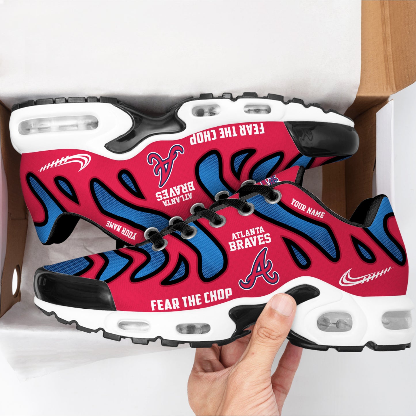 Ideafootwear Atlanta Braves TN Shoes Sneakers For Men And Women