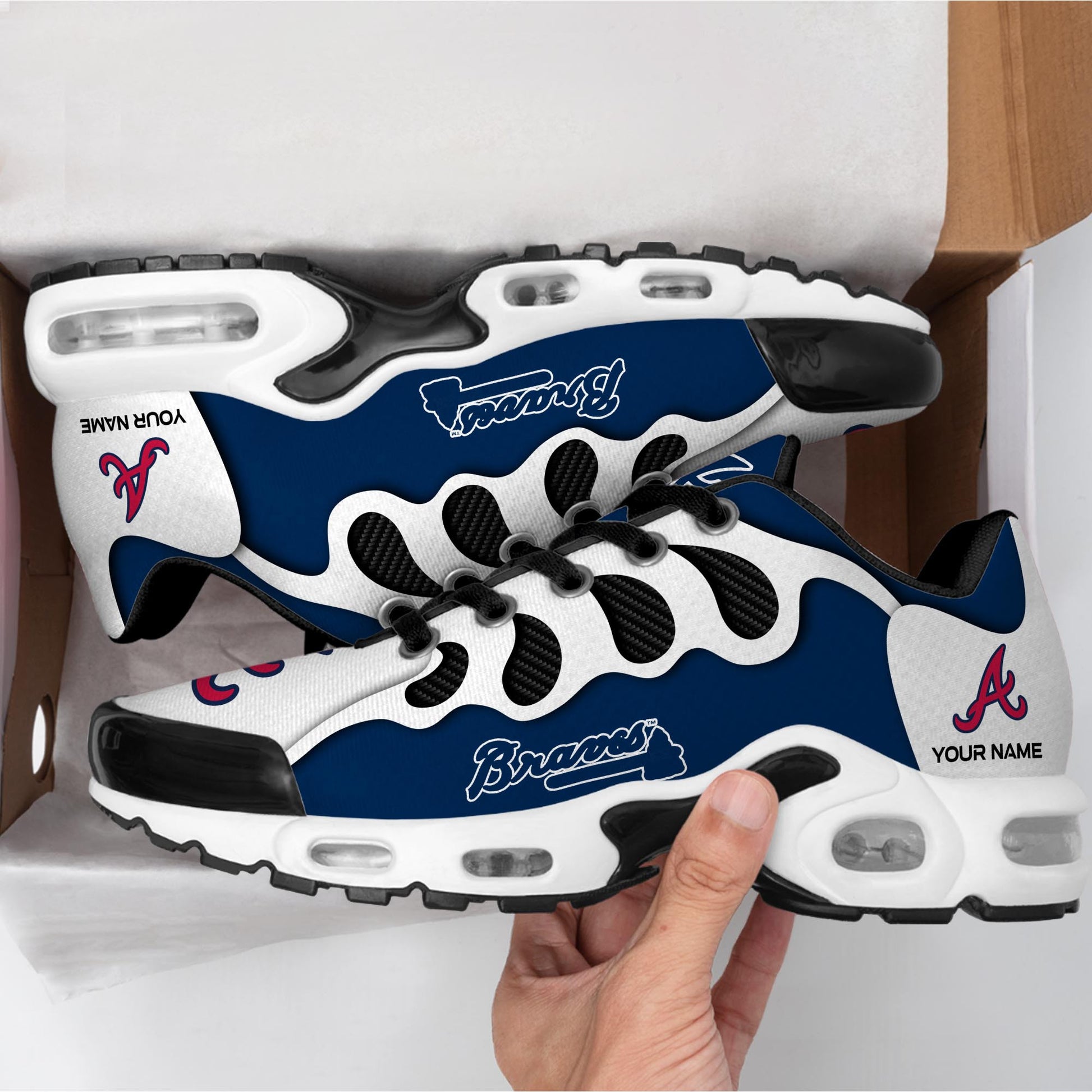 Ideafootwear Atlanta Braves TN Shoes Sneakers For Men And Women