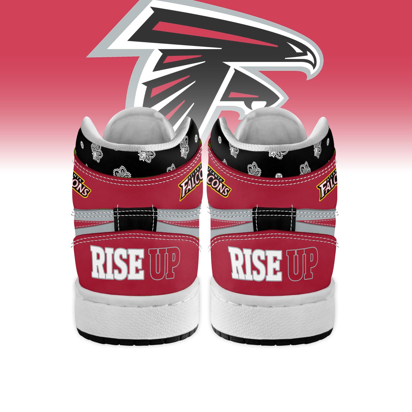 Ideafootwear Atlanta Falcons AJ1 High Sneakers Shoes For Men And Women
