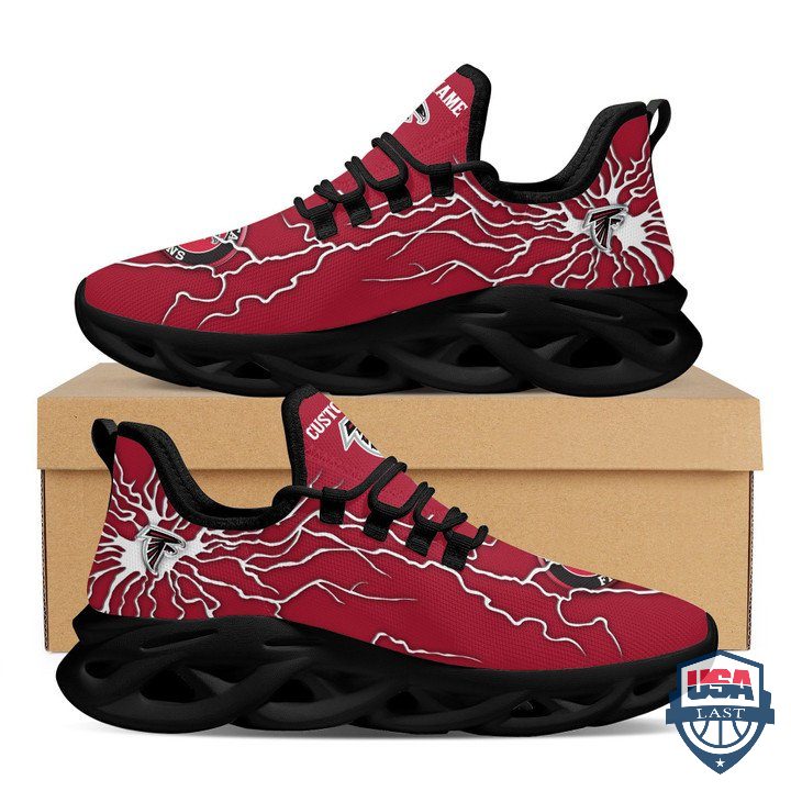 Ideafootwear Atlanta Falcons Thunderbolt Max Soul Shoes Sneakers For Men And Women
