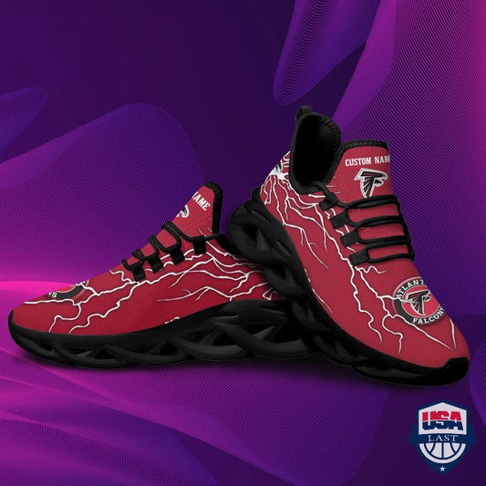 Ideafootwear Atlanta Falcons Thunderbolt Max Soul Shoes Sneakers For Men And Women