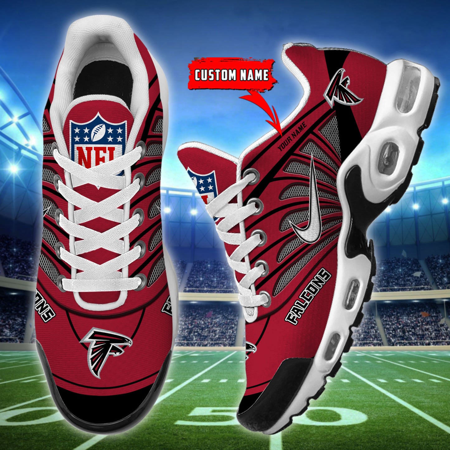 Ideafootwear Atlanta Falcons TN Shoes Sneakers For Men And Women