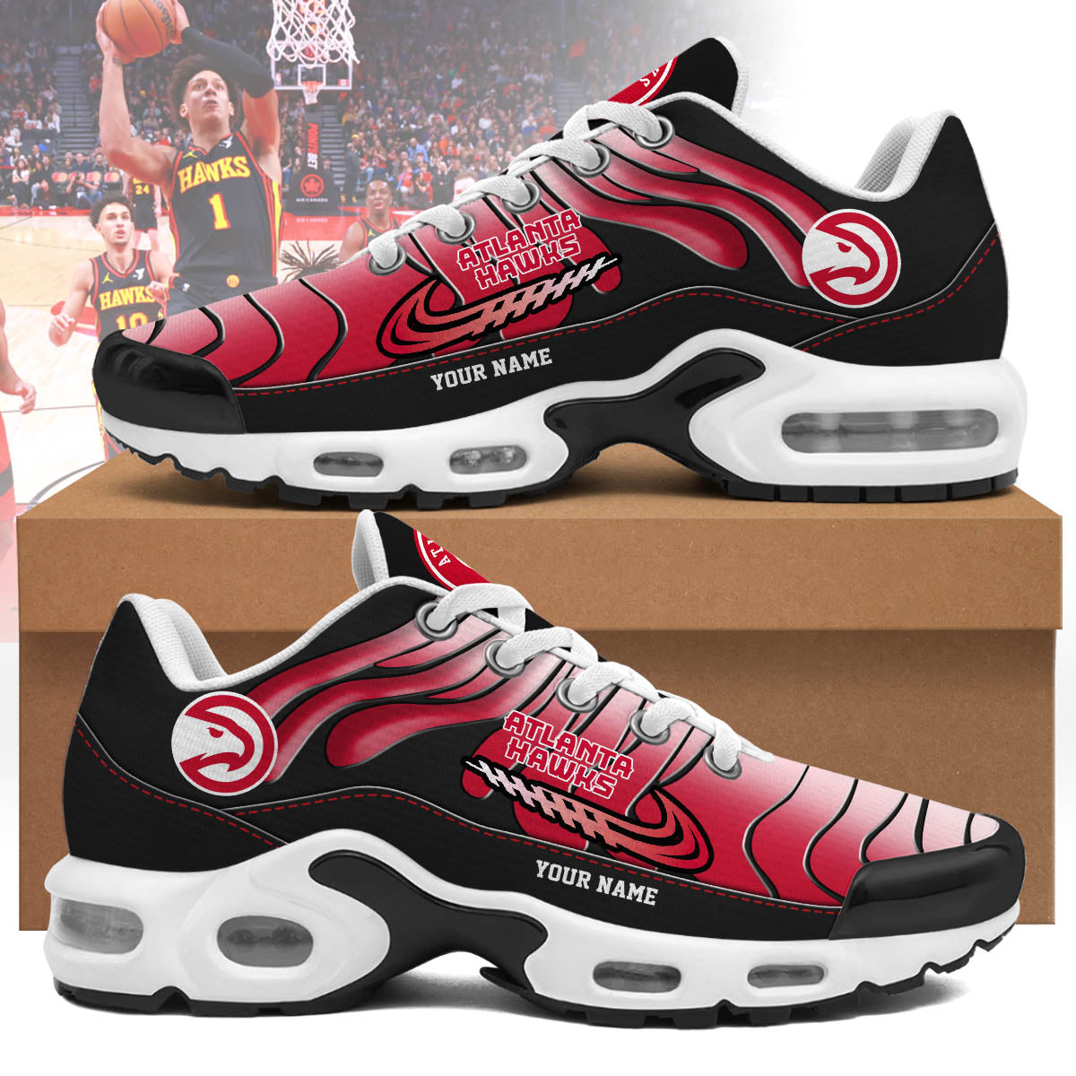 Ideafootwear Atlanta Hawks TN Shoes Sneakers For Men And Women