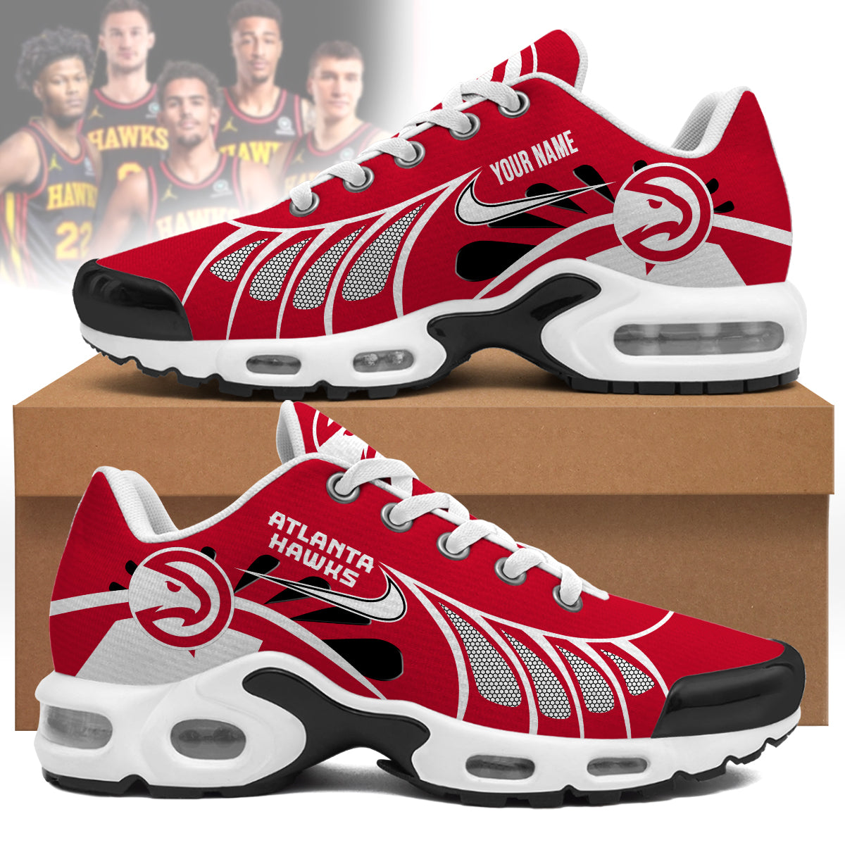 Ideafootwear Atlanta Hawks TN Shoes Sneakers For Men And Women