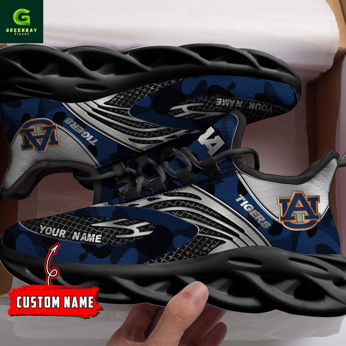Ideafootwear Auburn Tigers Max Soul Shoes Sneakers For Men And Women