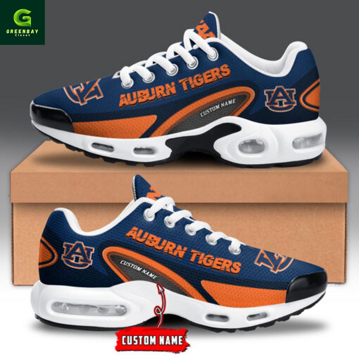 Ideafootwear Auburn Tigers TN Shoes Sneakers For Men And Women