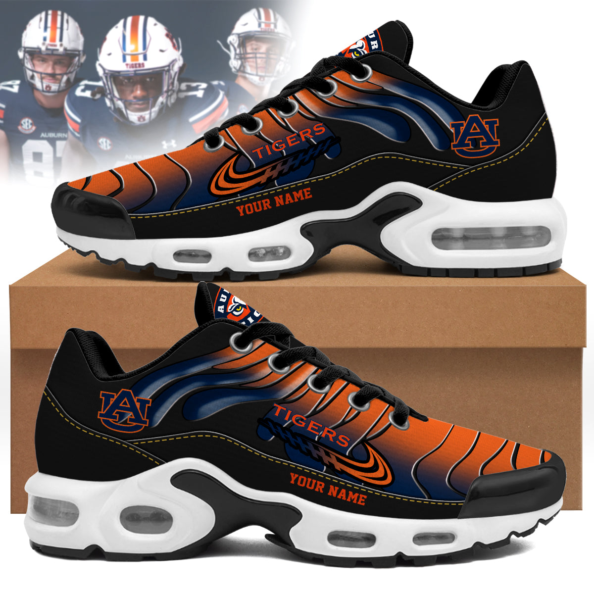 Ideafootwear Auburn Tigers TN Shoes Sneakers For Men And Women