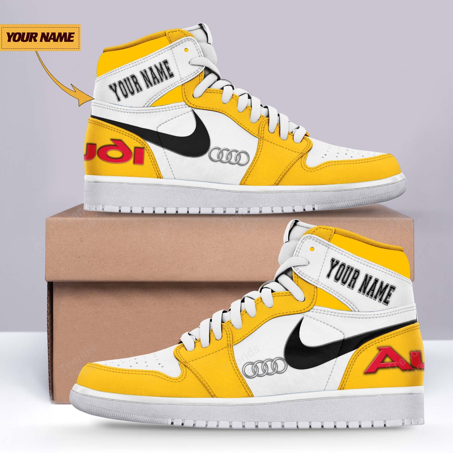 Ideafootwear Audi AJ1 High Sneakers Shoes For Men And Women