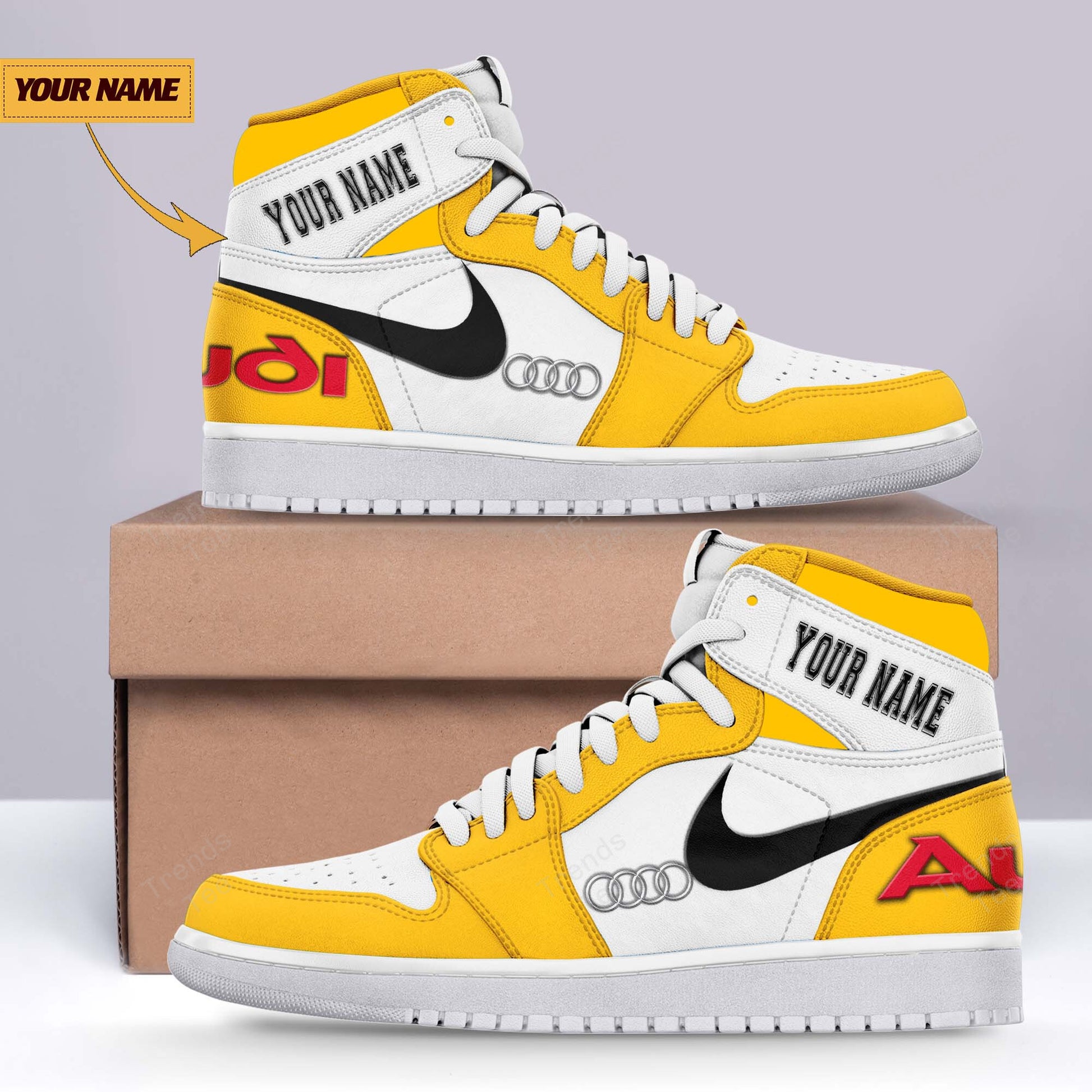 Ideafootwear Audi AJ1 High Sneakers Shoes For Men And Women