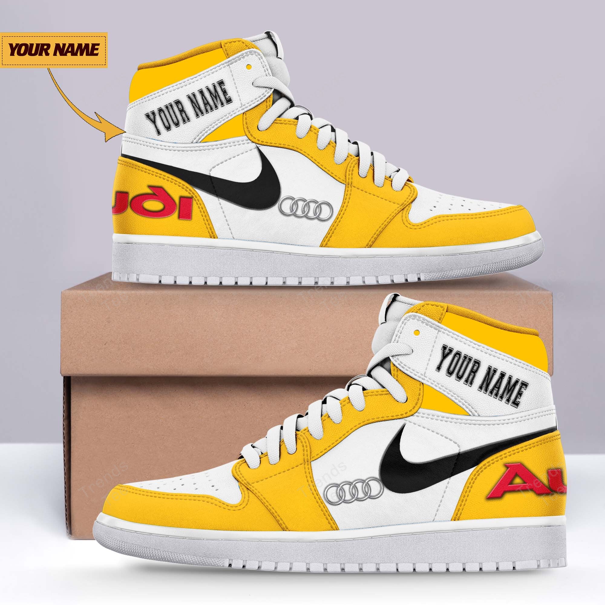 Ideafootwear Audi AJ1 High Sneakers Shoes For Men And Women