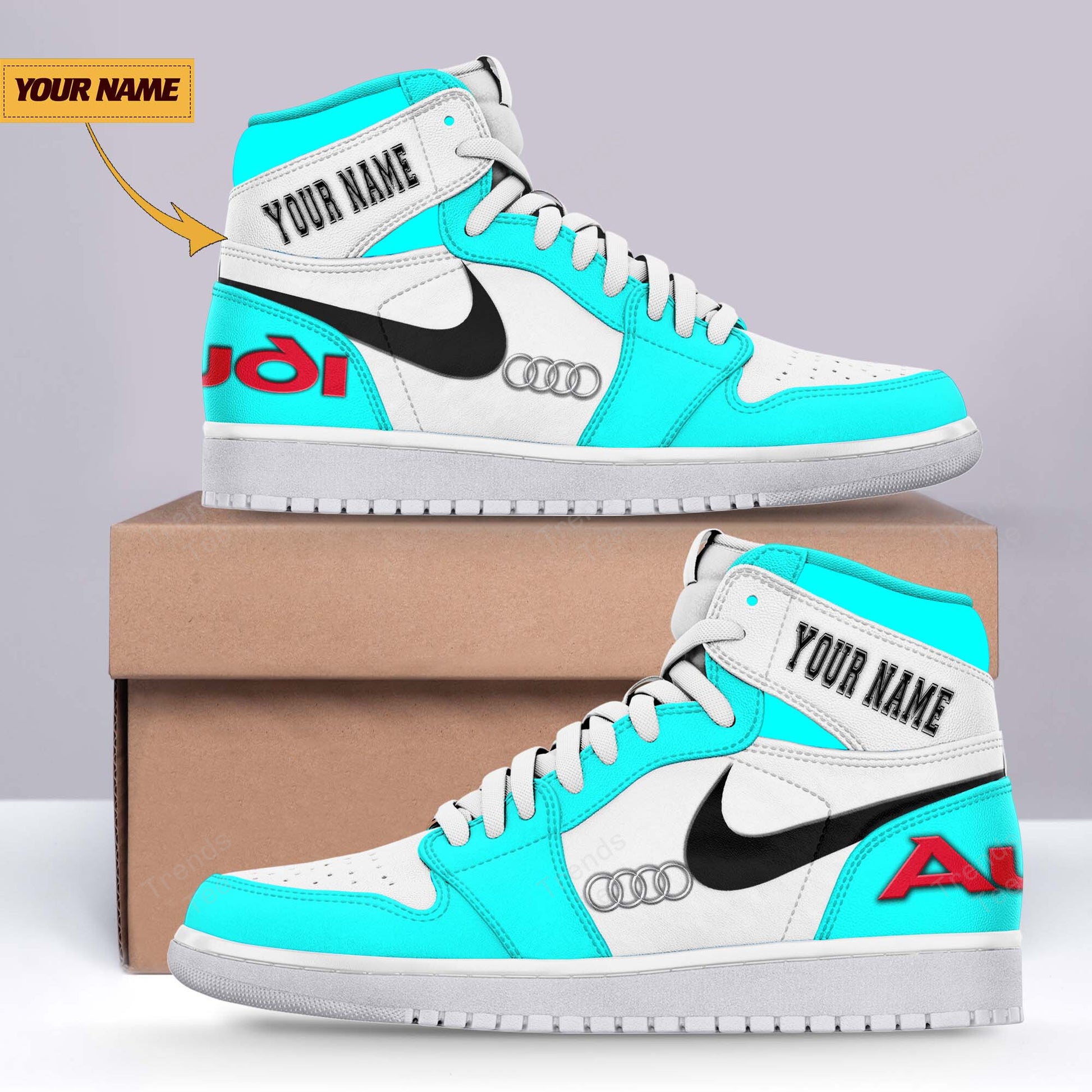 Ideafootwear Audi AJ1 High Sneakers Shoes For Men And Women