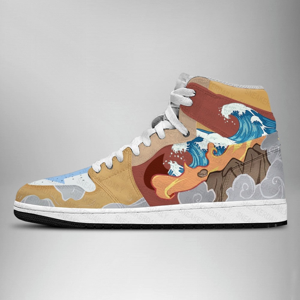 Ideafootwear Avatar The Last Airbender AJ1 High Sneakers Shoes For Men And Women