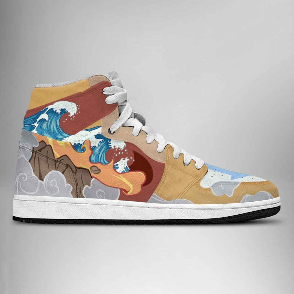 Ideafootwear Avatar The Last Airbender AJ1 High Sneakers Shoes For Men And Women