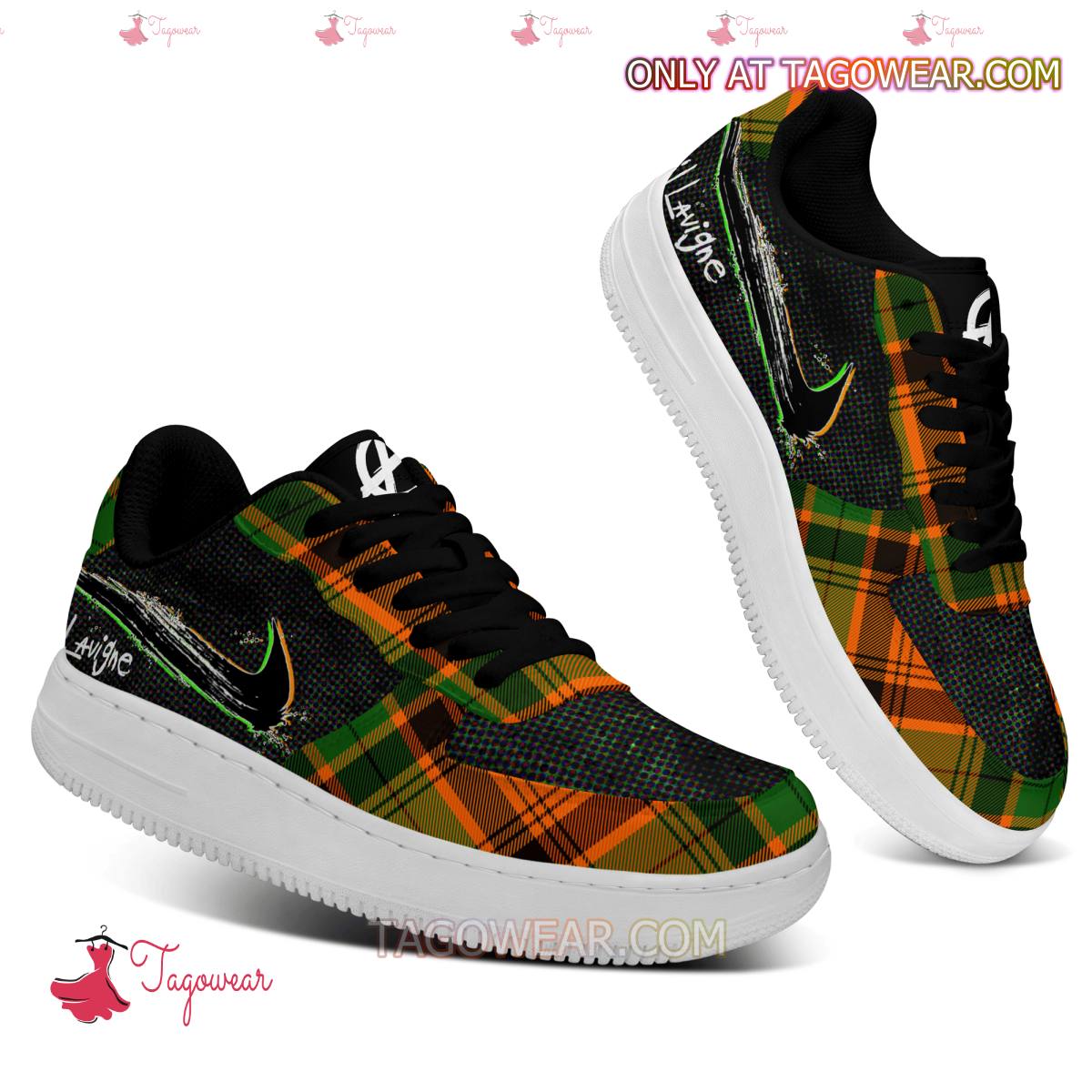 Ideafootwear Avril Lavigne Air Low-Top Sneakers Shoes For Men And Women 2