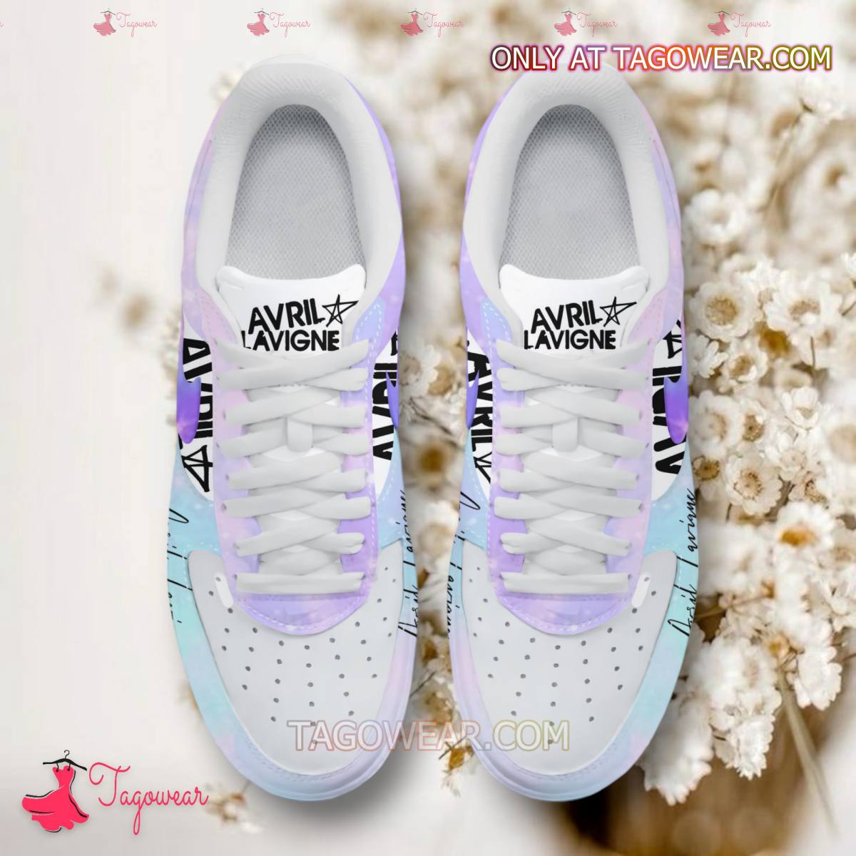 Ideafootwear Avril Lavigne Air Low-Top Sneakers Shoes For Men And Women 2