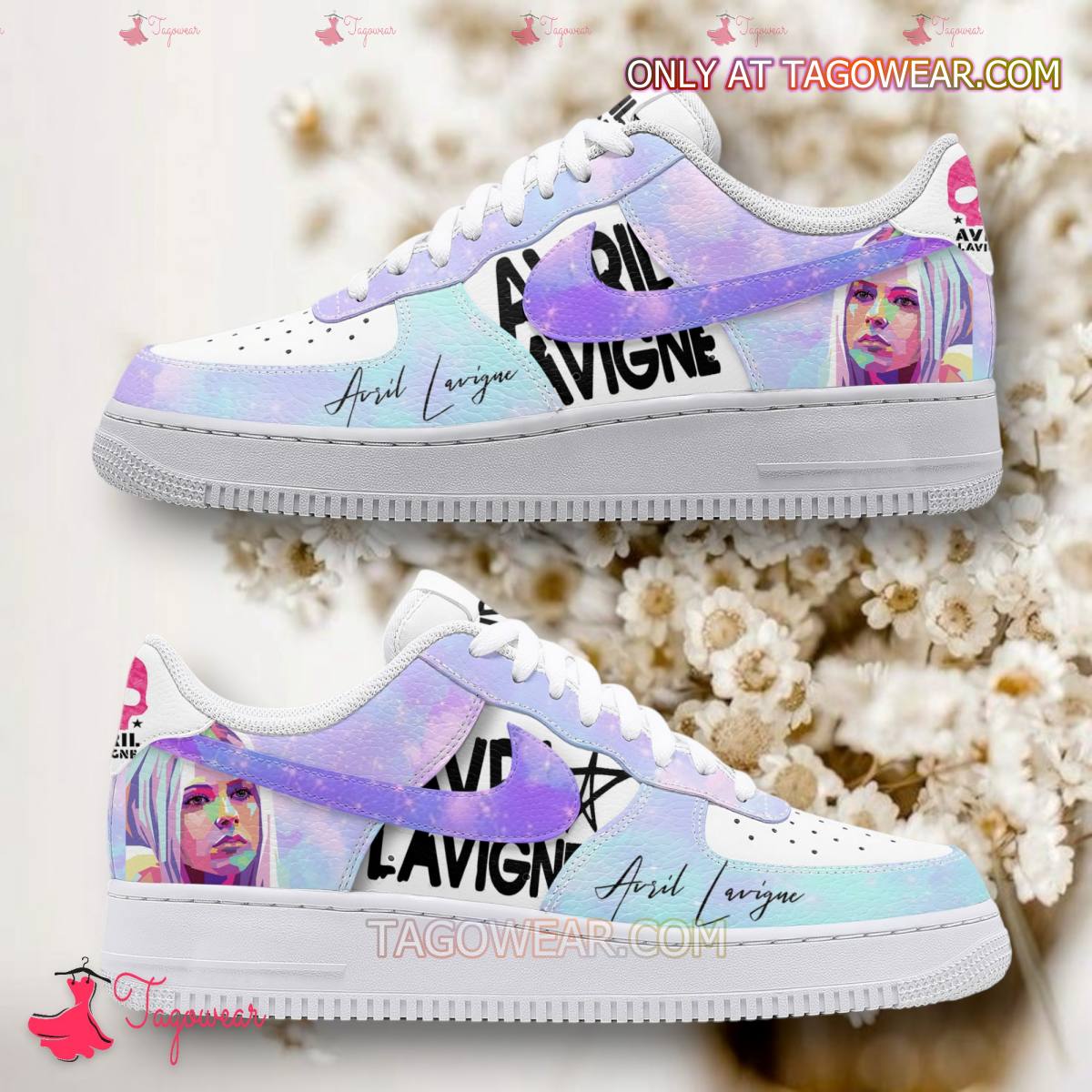 Ideafootwear Avril Lavigne Air Low-Top Sneakers Shoes For Men And Women 1