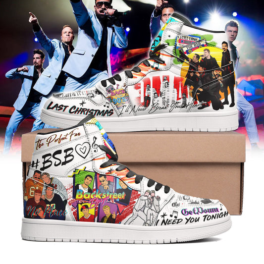 Ideafootwear Backstreet Boys AJ1 High Sneakers Shoes For Men And Women