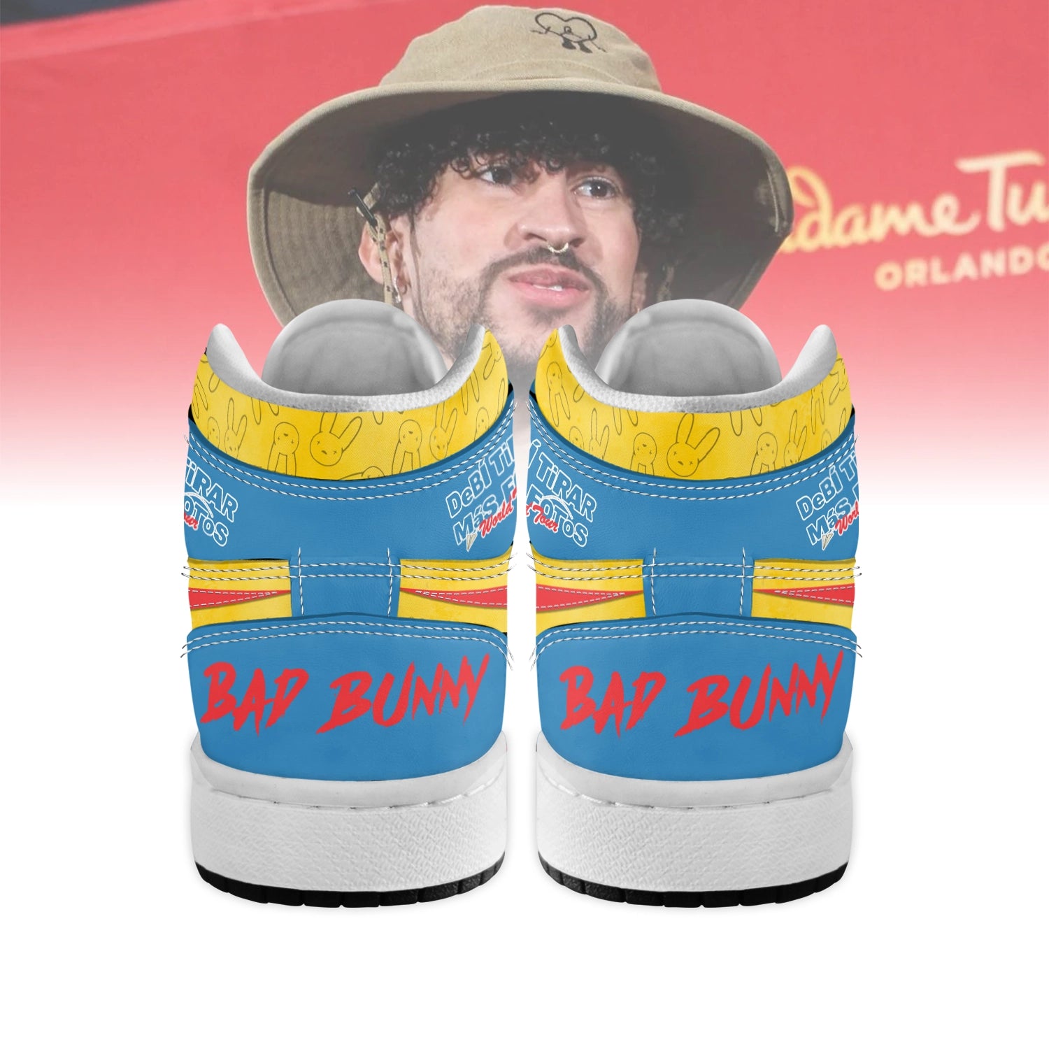 Ideafootwear Bad Bunny AJ1 High Sneakers Shoes For Men And Women