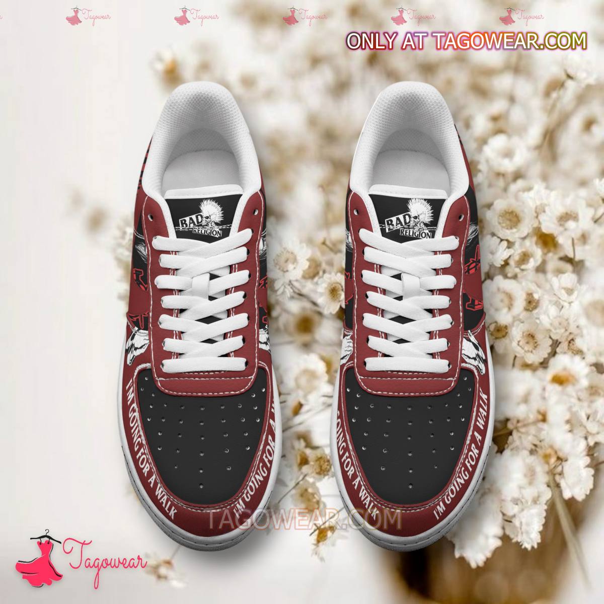 Ideafootwear Bad Religion Air Low-Top Sneakers Shoes For Men And Women 2