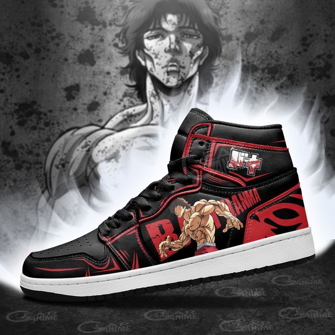 Ideafootwear Baki Hanma AJ1 High Sneakers Shoes For Men And Women