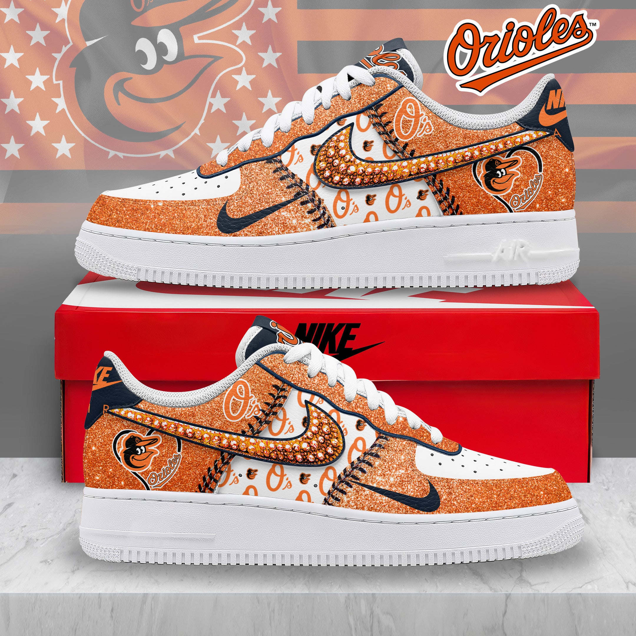 Ideafootwear Baltimore Orioles Air Low-Top Sneakers Shoes For Men And Women 2