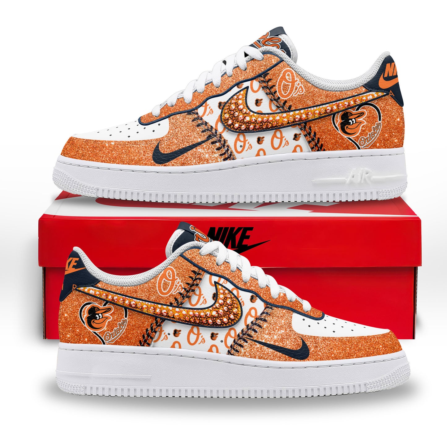 Ideafootwear Baltimore Orioles Air Low-Top Sneakers Shoes For Men And Women 1