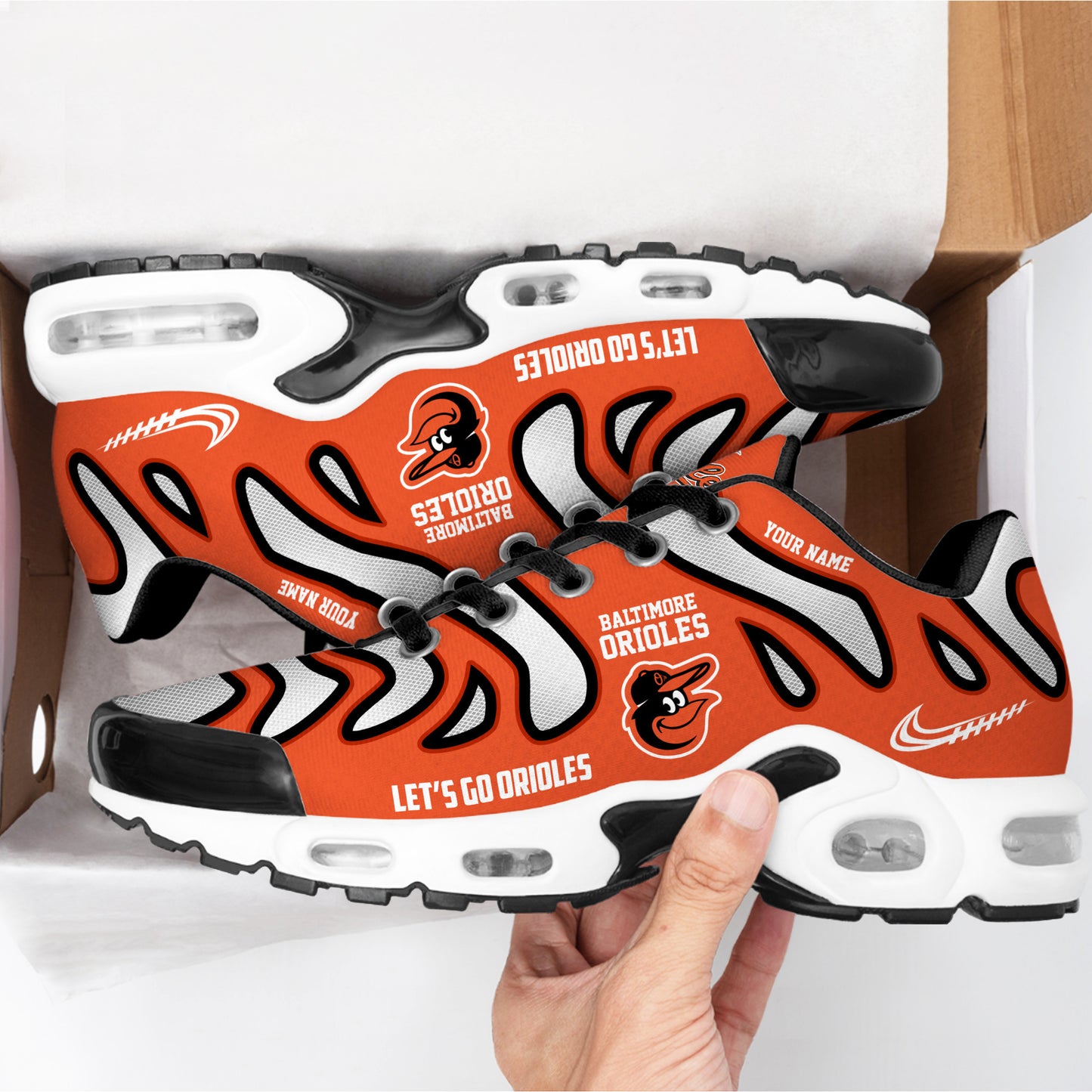 Ideafootwear Baltimore Orioles TN Shoes Sneakers For Men And Women