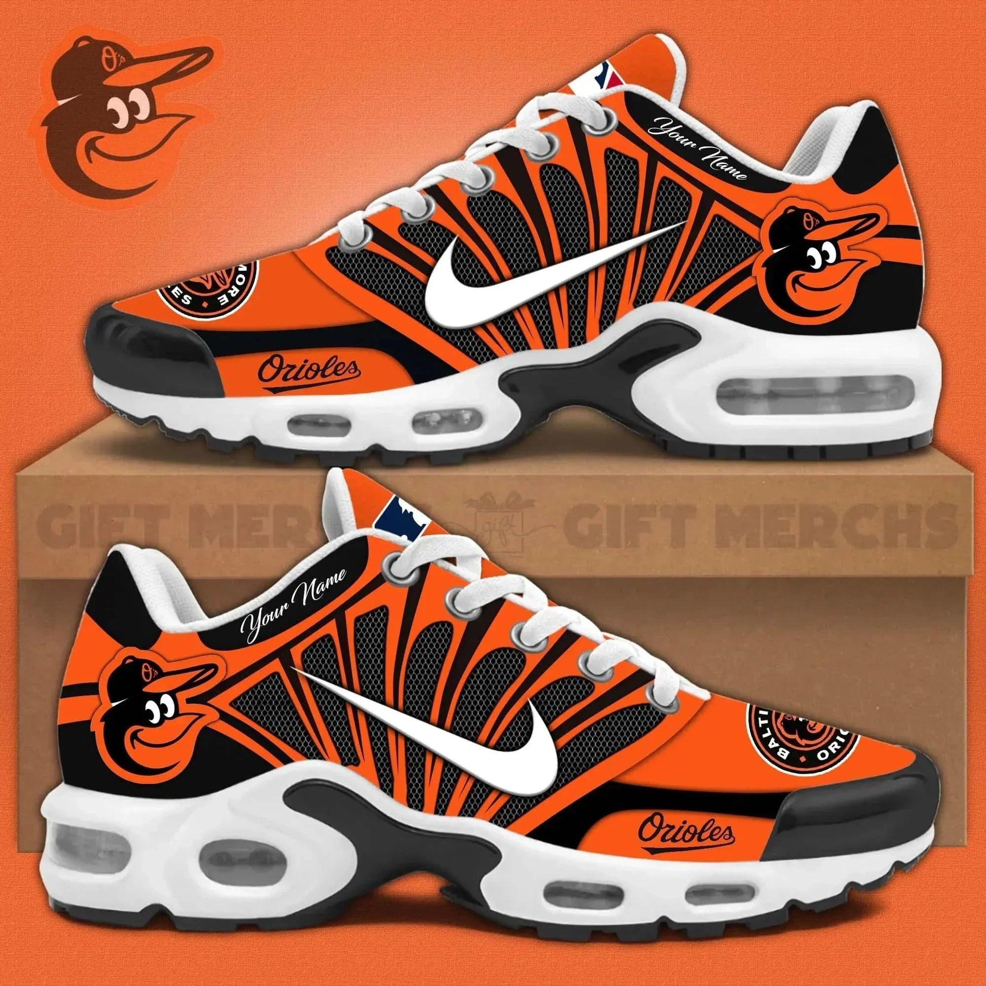 Ideafootwear Baltimore Orioles TN Shoes Sneakers For Men And Women